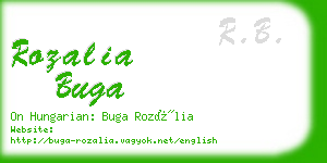 rozalia buga business card